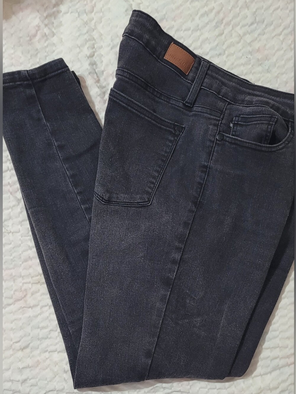 Judy Blue Women's Black-Gray Skinny Jeans